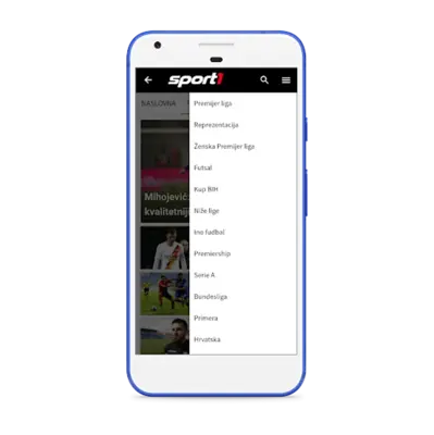 Sport1 android App screenshot 1